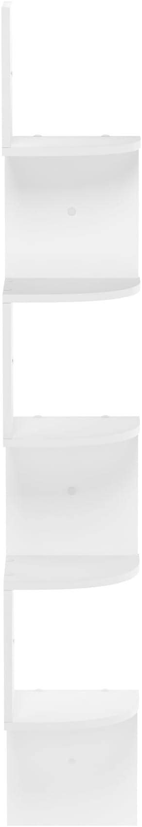Furinno Rossi 5-Tier Wall Mount Floating Radial Corner Shelf - Image 4