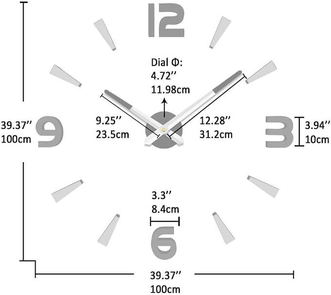 VANGOLD Design framless Clock for Kitchen - Image 3