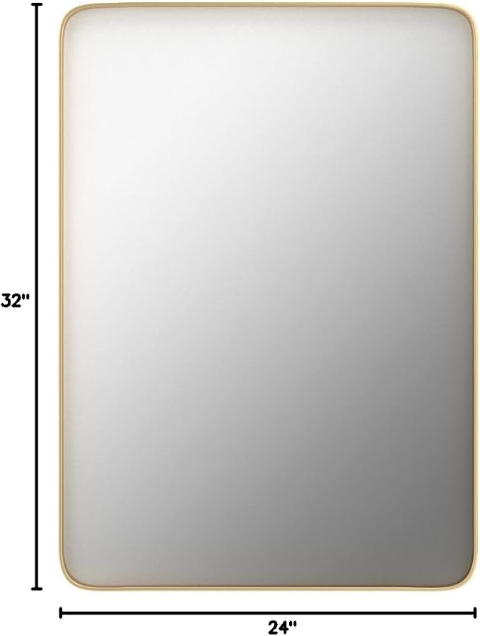 VooBang Bathroom Mirror 24x32 inch, Modern Round Corner Bathroom Vanity Mirror - Image 10