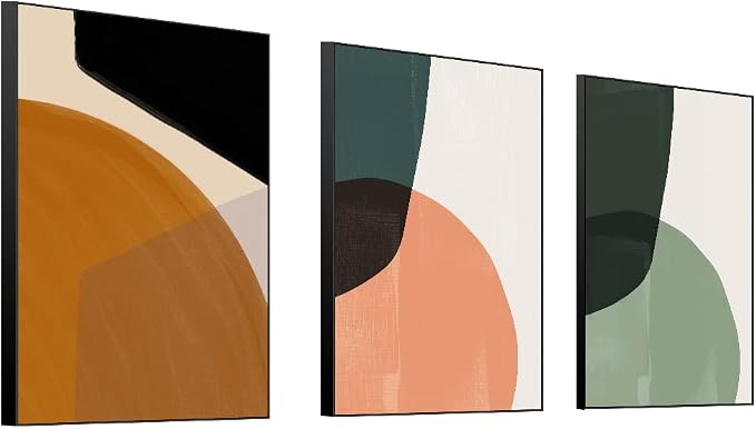 MPLONG Wall Art, Frame Canvas Wall Art Set, Striking Modern Minimalism - Image 4