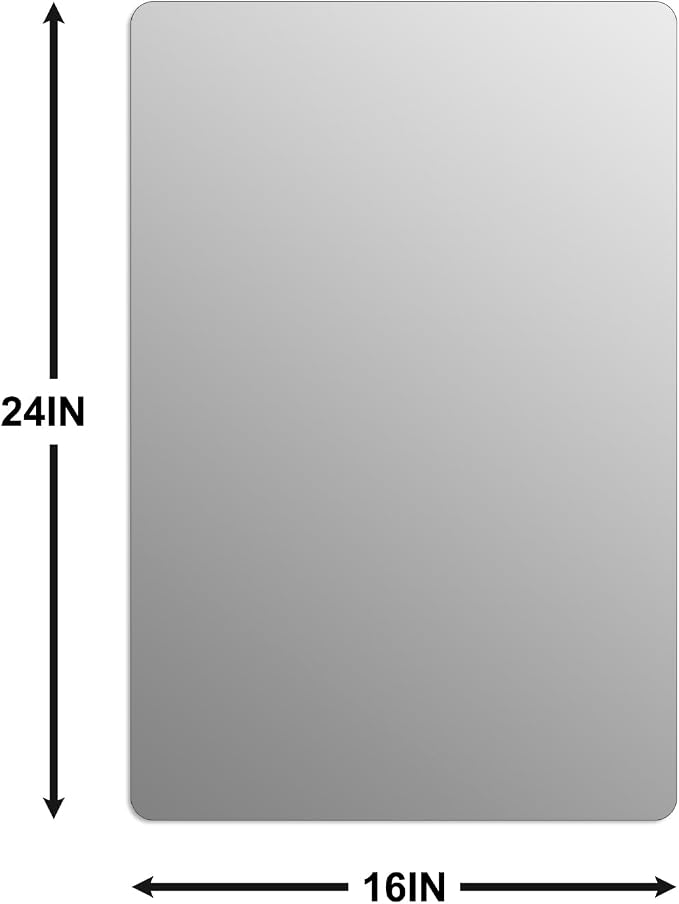 Frameless Mirror, Rectangle Bathroom Mirror - Image 4