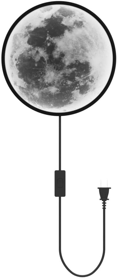 QIYIMEILUX Dimmable Moon Wall Sconce Plug in Modern LED Wall Light - Image 4