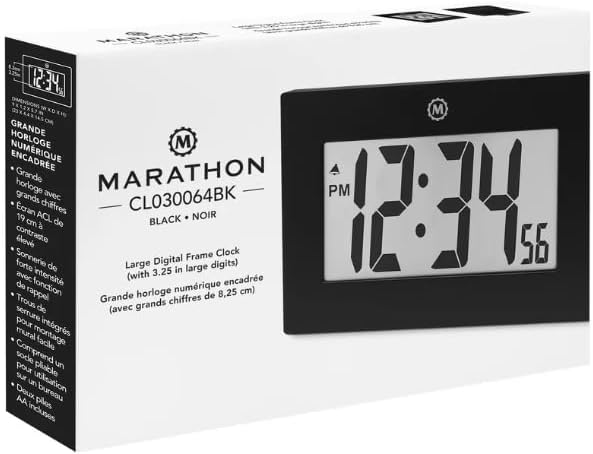 MARATHON Large Digital Wall Clock - Image 8