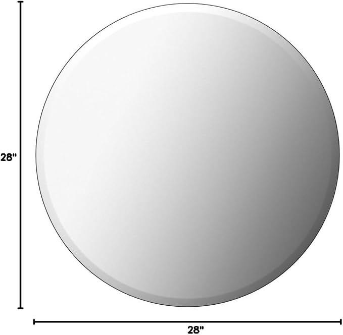 Better Bevel Frameless Round Mirror - Image 10