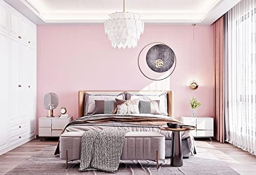 Dimoon 236''x17.7'' Pink Peel and Stick Wallpaper Contact Paper Modern Self - Image 5
