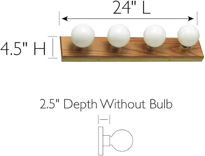 Design House 500207 4-Light Vanity Strip Light Contemporary Dimmable - Image 2