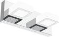 Ralbay Modern LED Vanity Light 2 Light Acrylic Stainless Steel by RalbayLighting