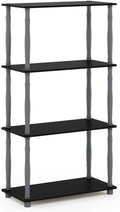 Furinno Turn-N-Tube 4-Tier Multipurpose Shelf Display Rack, Classic Tubes by Furinno-FitsYourSpaceFitsYourBudget