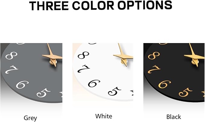 Roymnie Wall Clock, 8 Inch Modern Wall Clocks Battery Operated, Small Silent - Image 3