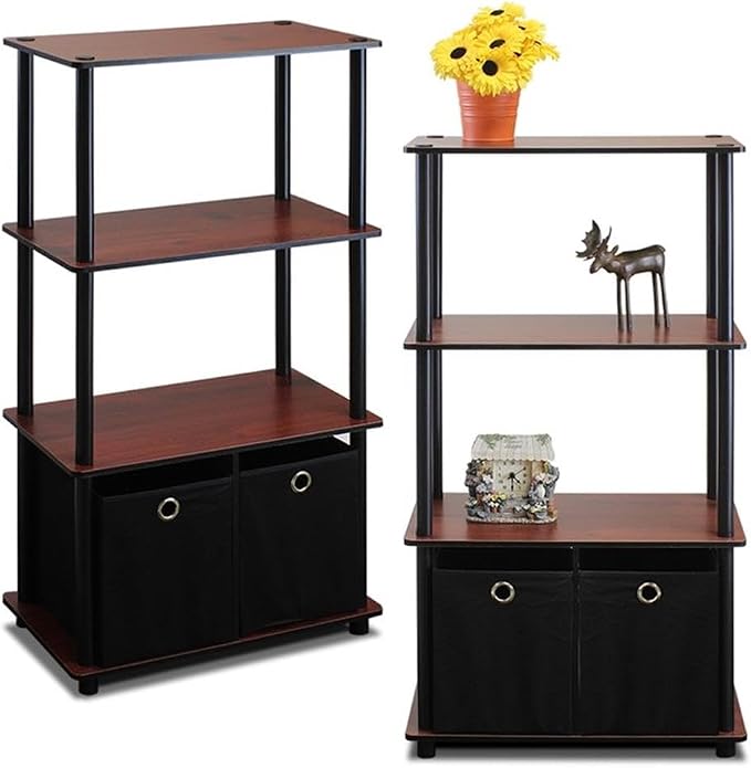 Furinno GO GREEN Storage Shelf Set of 2, 4-Tier Storage Rack - Image 3