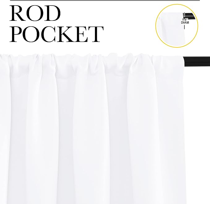 NICETOWN RV Curtains for Camper & Kitchen Windows, Light Filtering Curtains & - Image 3