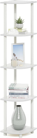 Furinno Turn-N-Tube Corner Shelf, 5-Tier Corner Bookshelf, Open Storage Shelves by Furinno-FitsYourSpaceFitsYourBudget