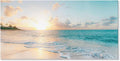 Goldfoilart Large Beach Sunset Canvas Wall Art by Goldfoilart
