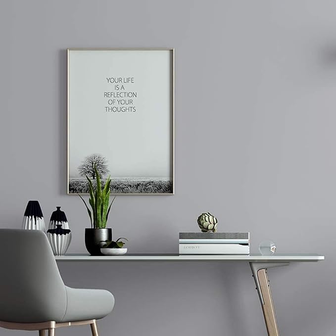 practicalWs Gray Self-Adhesive Wallpaper Removable Film Stick Paper Easy to - Image 2