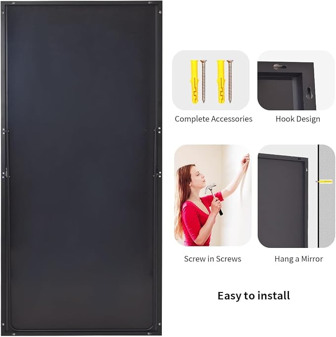 Koonmi 78"x35" Floor Mirror Full Length, Bedroom Floor Body Mirror - Image 6