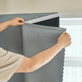 AJAZZ self Adhesive Portable 100% Blackout Curtains Simple and Easy to by AJAZZ