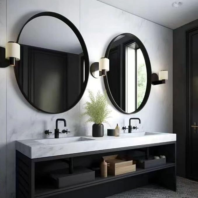 USHOWER 2- Pack Bathroom Mirrors by USHOWER