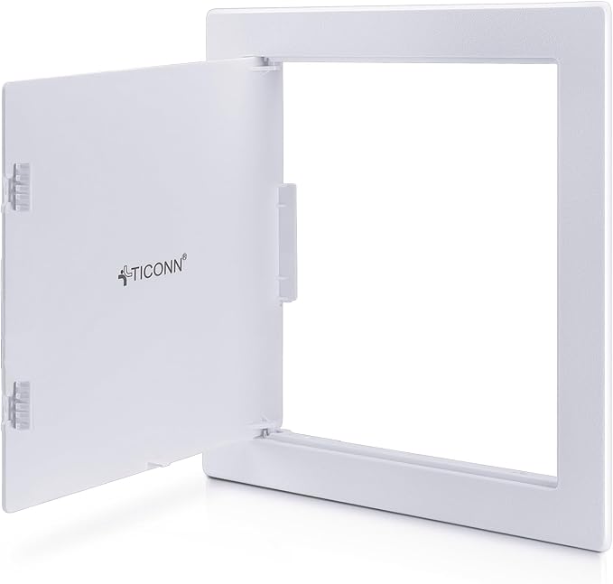 TICONN Access Panel for Drywall, 12 x 12 Inch ABS Plastic Wall Hole Cover by TICONN