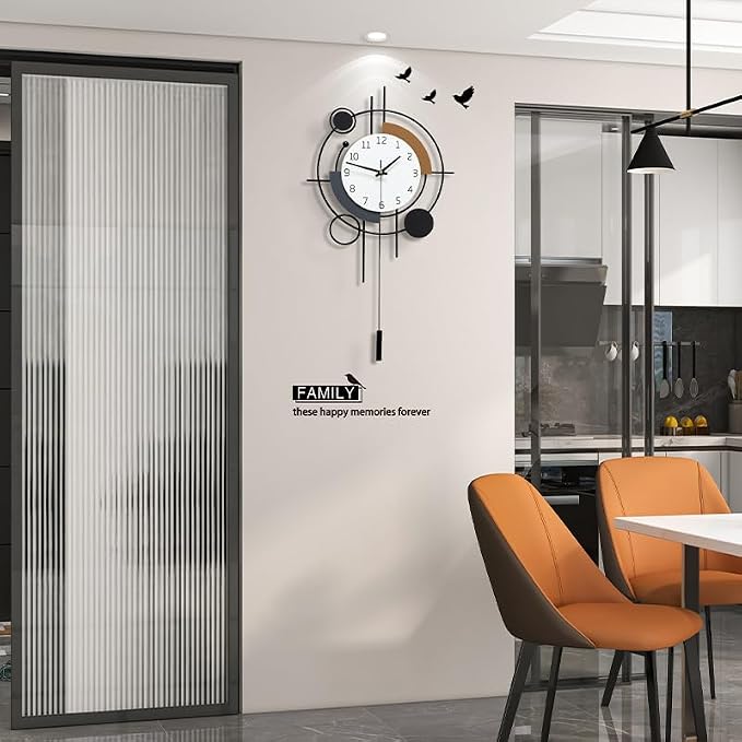 Large Wall Clocks for Living Room Decor Modern Silent Wall Clock Battery - Image 2