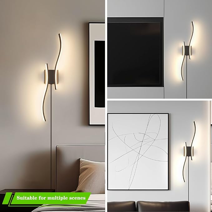 Daunton Modern Plug in Wall Sconce Set of 2, 3CCT Adjustable & Memory Function - Image 6