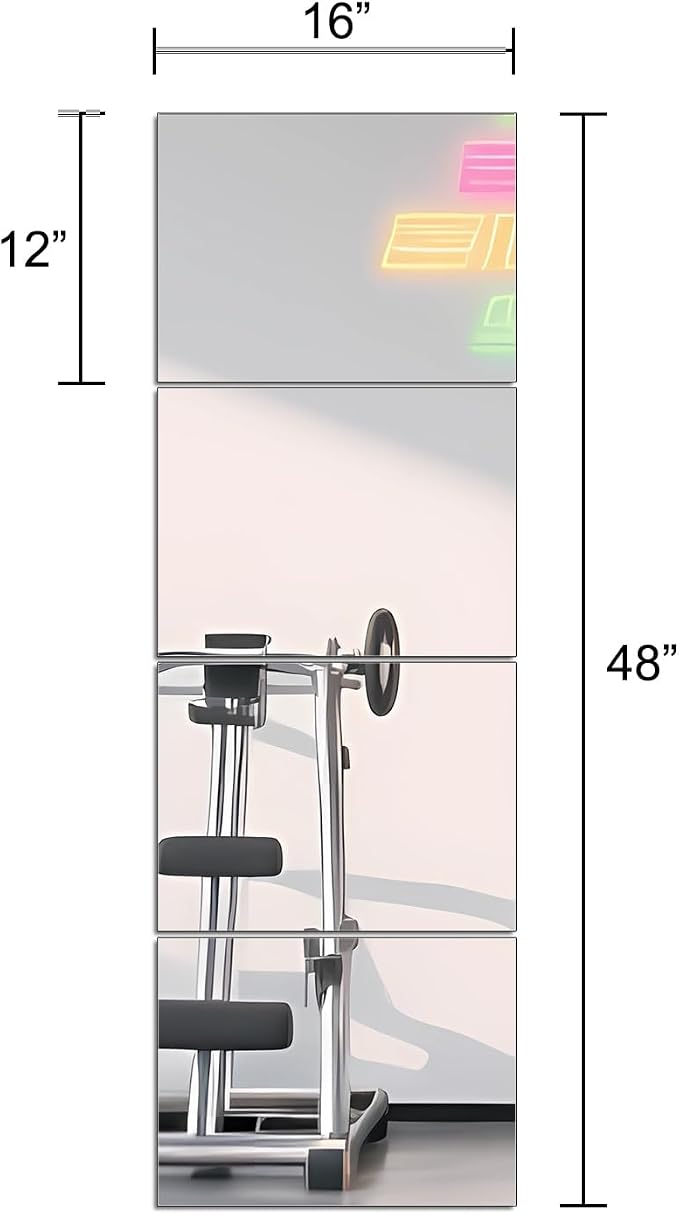 Ruomeng Full Length Wall Mirror Tiles - Image 3