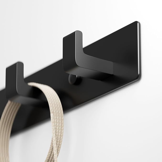 GWAAZXGZ Black Coat Rack Wall Mount - Image 6
