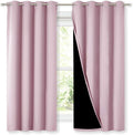 NICETOWN 100% Blackout Room Warming Lined Curtains, Totally Darkness Drapes by NICETOWN