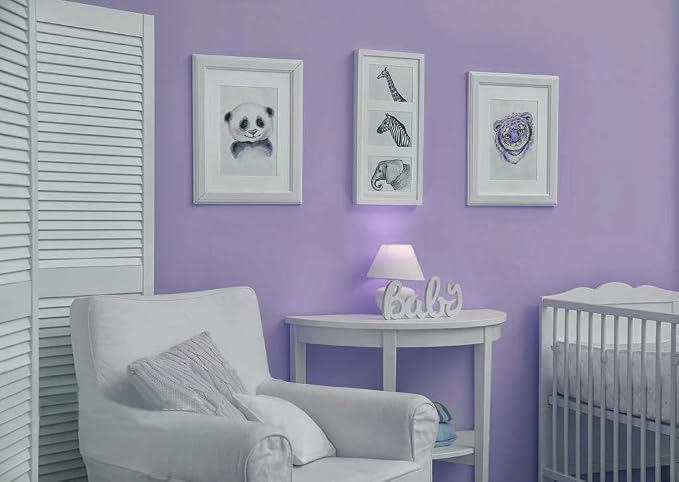 Safiyya 984.2"x17.7" Purple Wallpaper Peel and Stick Purple Contact Paper Solid - Image 3