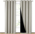 NICETOWN 100% Blackout Window 84in Curtain Panels, Cold and Light Blocking by NICETOWN