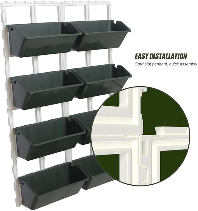 Vertical Garden Wall Planter, 4-Tier Stackable Wall Planter Indoor Outdoor - Image 2