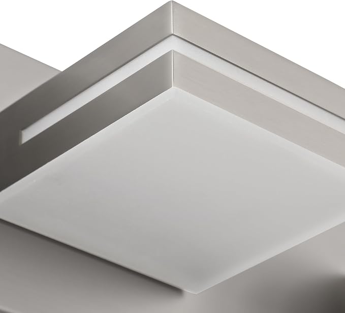 SineRise LED Modern Bathroom Vanity Light Fixtures, Brushed Nickel Modern - Image 4