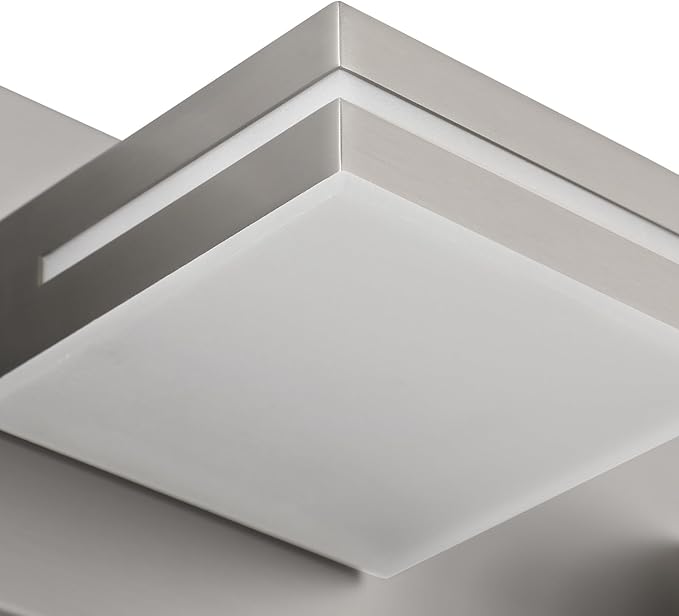 SineRise LED Modern Bathroom Vanity Light Fixtures, Brushed Nickel Modern - Image 3