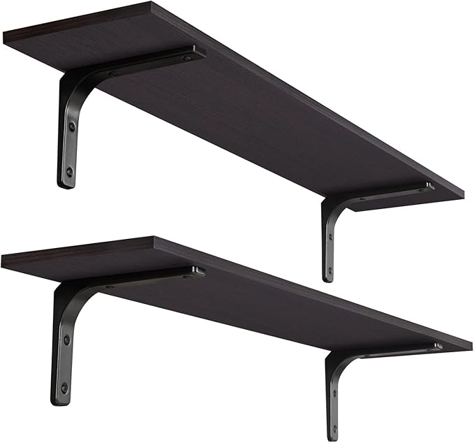 DINZI LVJ Long Wall Shelves, 39.4Inch Wall Mounted Shelves Set of 2, Extra by DINZILVJ