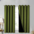 NICETOWN 100% Blackout Blinds, Olive Green, Laundry Room Decor Window Treatment by NICETOWN