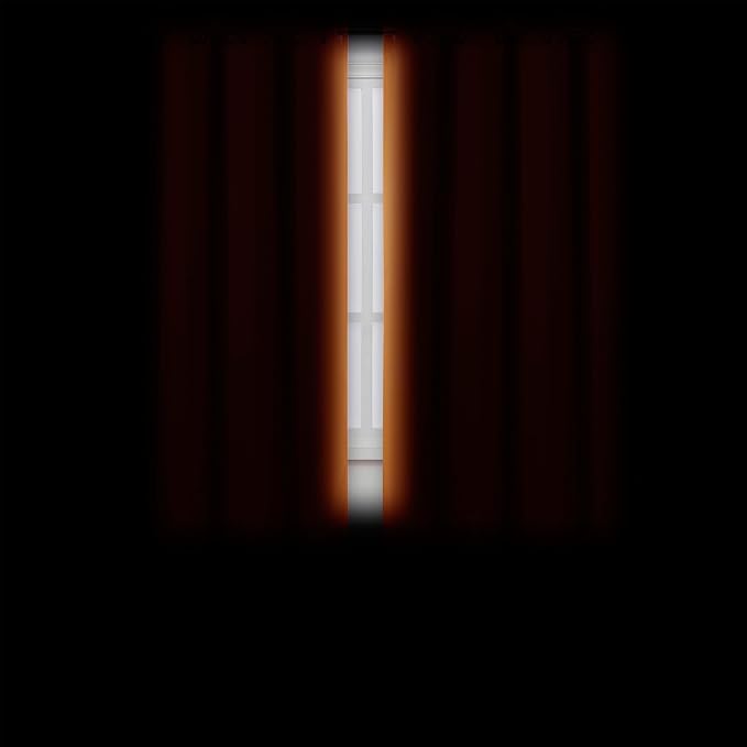LEMOMO Blackout Curtains 66 x 72 Inch Long Orange Curtains Set of 2 Panels Room - Image 3