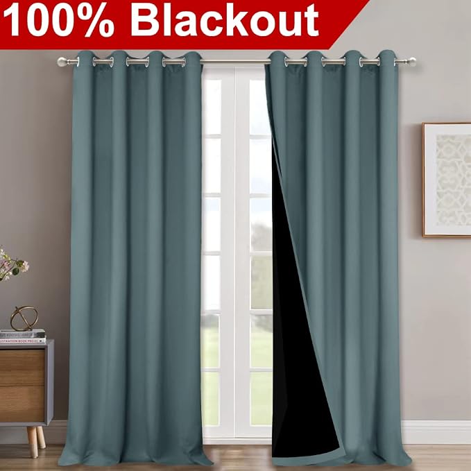 NICETOWN 100% Blackout Curtains - Image 2