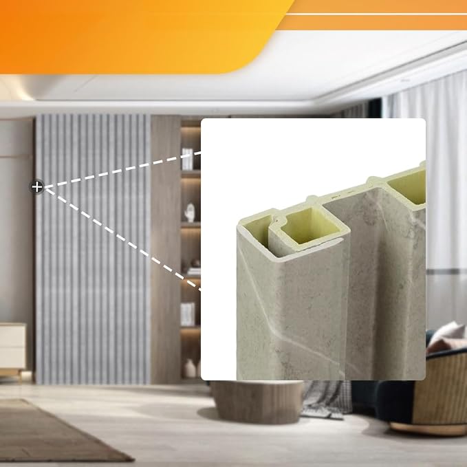 OUZUGIE 8-Pack 57 Inches, WPC Slat Wall Panel Trim, Corner Guard - Image 3