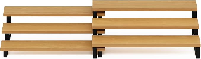 Furinno RAVEL Kitchen Countertop Organizer Set of 2, 3-Tier Nesting Metal Frame - Image 6