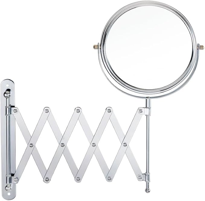 Welllink 8Inch Max Wall Mounted Bathroom Mirror, 10X Magnification by WELLLINK