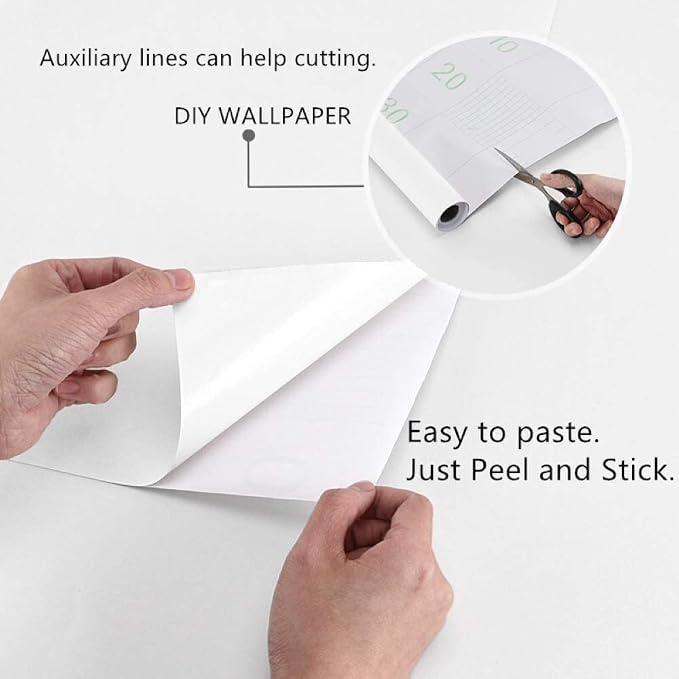 practicalWs White Contact Paper 15.7'' x 984.2'' White Peel and Stick Wallpaper - Image 7