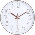 jomparis 12 Inch Battery Operated Silent Non-Ticking Wall Clock, Quality Quartz by JOMPARIS
