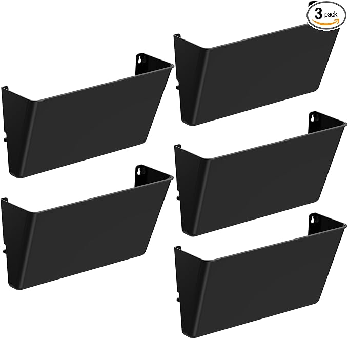 Gawerk Clear Acrylic Single Pocket, Plastic Hanging Wall Mount File Holder by Gawerk