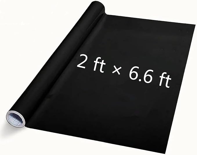Chalkboard Contact Paper Wall Sticker 2 ft. x 6.6 ft. DIY Adhesive Blackboard by TAKSDAI