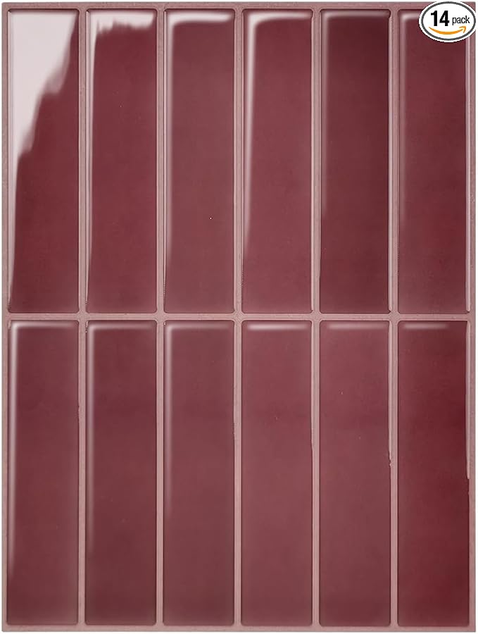 Peel and Stick Backsplash 3D Wall Tiles, Self-Adhesive, Oil Proof, Waterproof by DAGOU