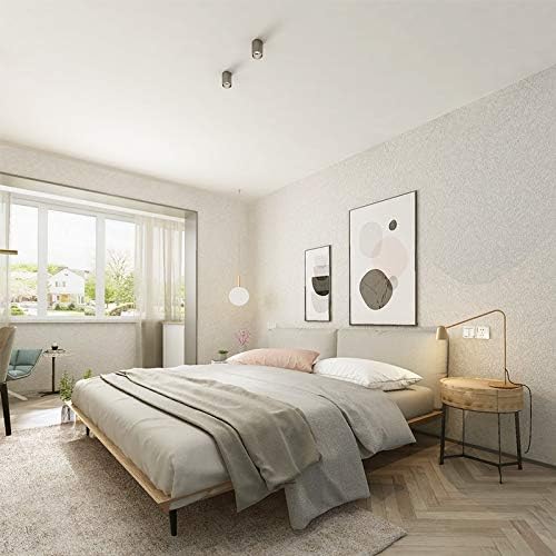 Cohoo Home Silk White Wallpaper Peel and Stick Contact Paper White Textured - Image 4