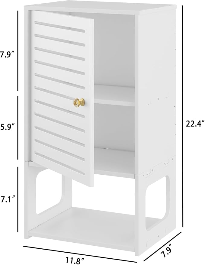 4-Tier Wall Bathroom Storage, Space-Saving Organizer - Image 3