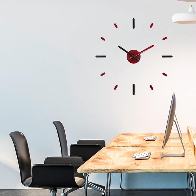 Presentime & Co Large Frameless DIY Wall Clock - Image 6