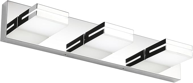 SineRise LED Modern Bathroom Vanity Light Fixtures, Chrome Modern Acrylic by SINERISELIGHTING