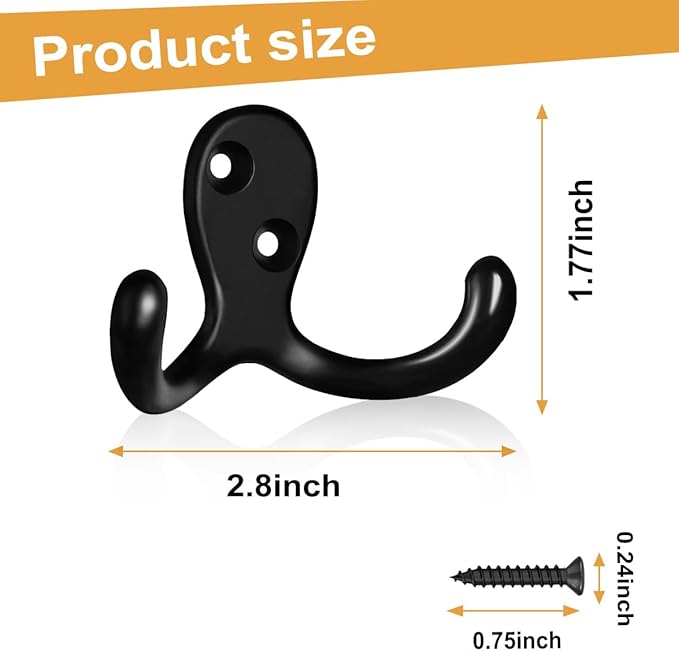 CBWLWJ 10 Pack Coat Hooks Wall Hooks - Image 7