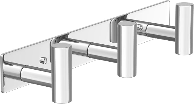 Wall Mounted Coat Rack-3 Hooks, Heavy Duty Stainless Steel Wall Hooks - Image 8